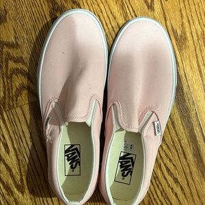 Vans Kids Light Pink Slip-On Sneakers